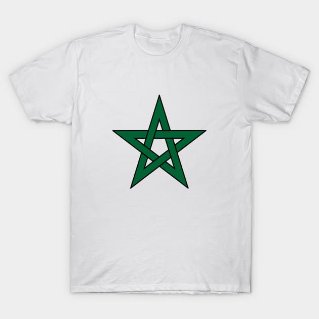 Star Moroccan Flag T-Shirt by Islanr